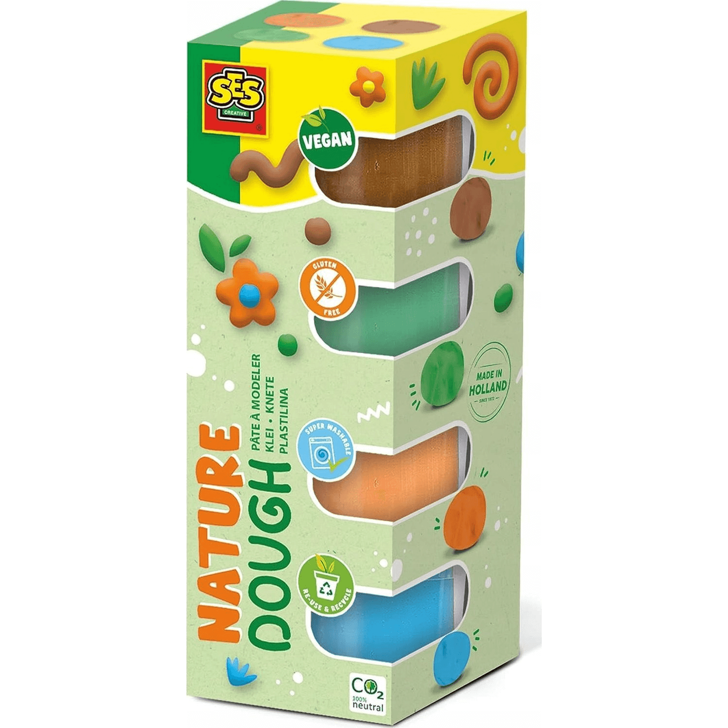 SES Creative 00513 hrnčiarska/modelovacia zmes Modelovacie cesto 360 g Viacfarebný
