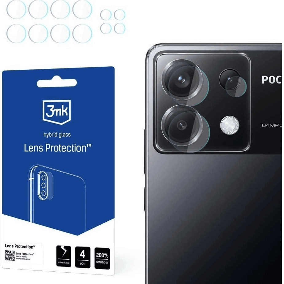 SKLO NA OBJEKTÍV PRE POCO X6 5G - 3MK LENS PROTECTION