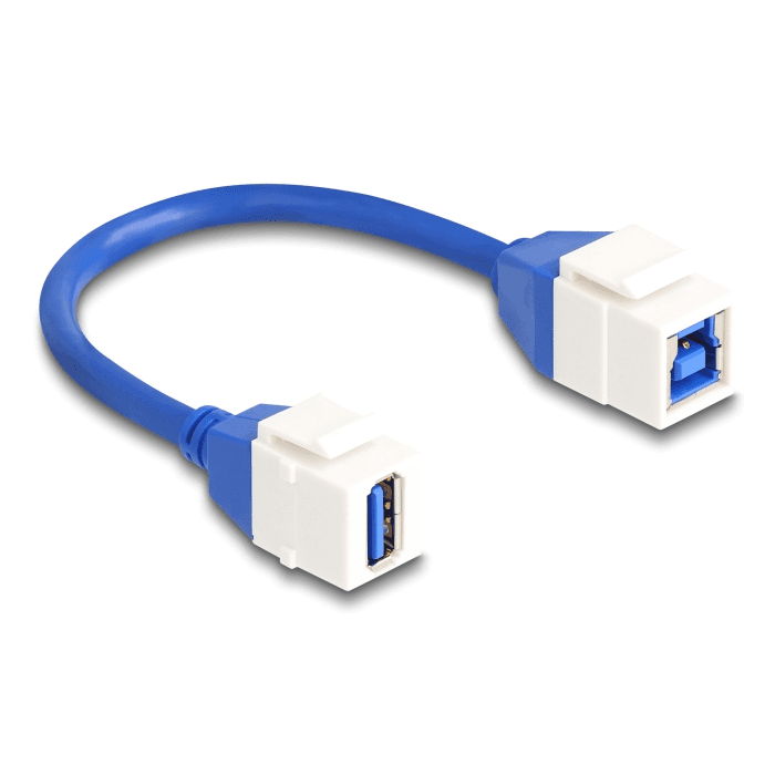 Kábel pre Keystone modul USB 5 Gbps Typ-A samica na USB B samica Delock