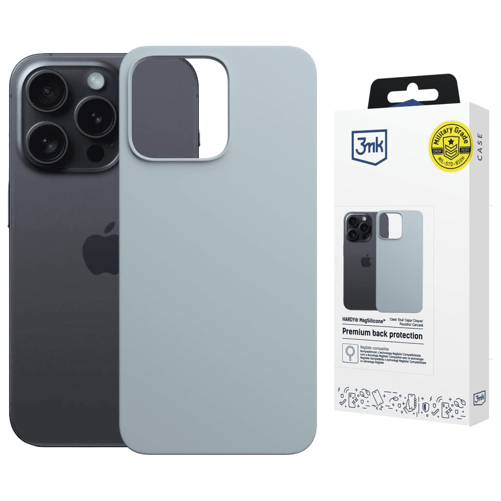 Puzdro pre iPhone 13 Pro Max, 3MK Hardy MagSilicone, nešpinivé, bezpečné