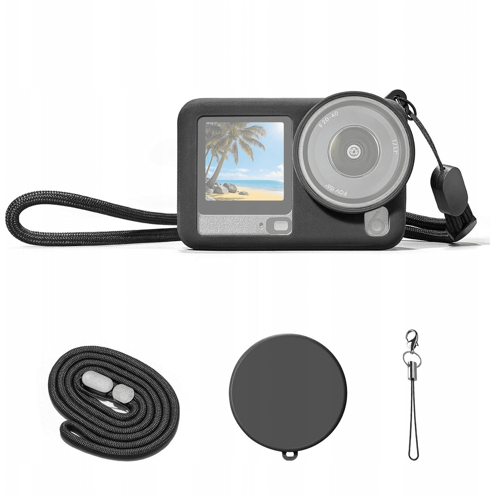 Silikónové puzdro Obal Kryt Puzdro Remienok Krytka pre DJI OSMO ACTION 6