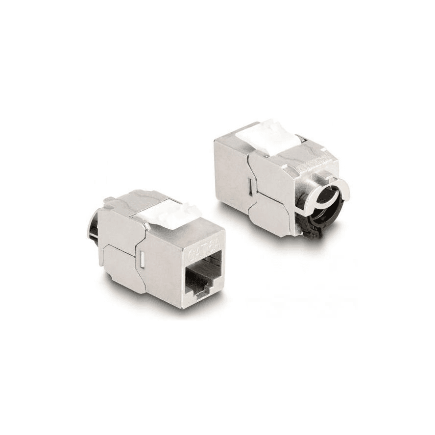 Keystone RJ45 zásuvka pre LSA Cat.6A STP s klipom Delock 88020