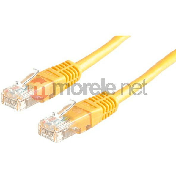 Patch kábel Value U/UTP 6 RJ45 / RJ45 10 m žltý