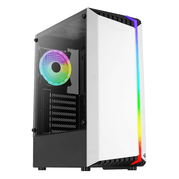 Puzdro Aerocool PGS BIONIC Glass White Midi Tower