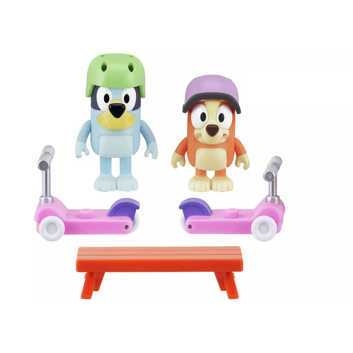 Stavebnica figúrok Moose Toys Bluey And Bingo's Scooter Fun 7 dielikov