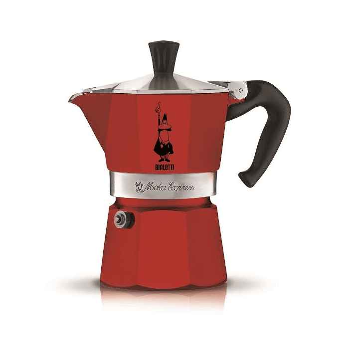 Kávovar Bialetti Moka Express 3tz červený