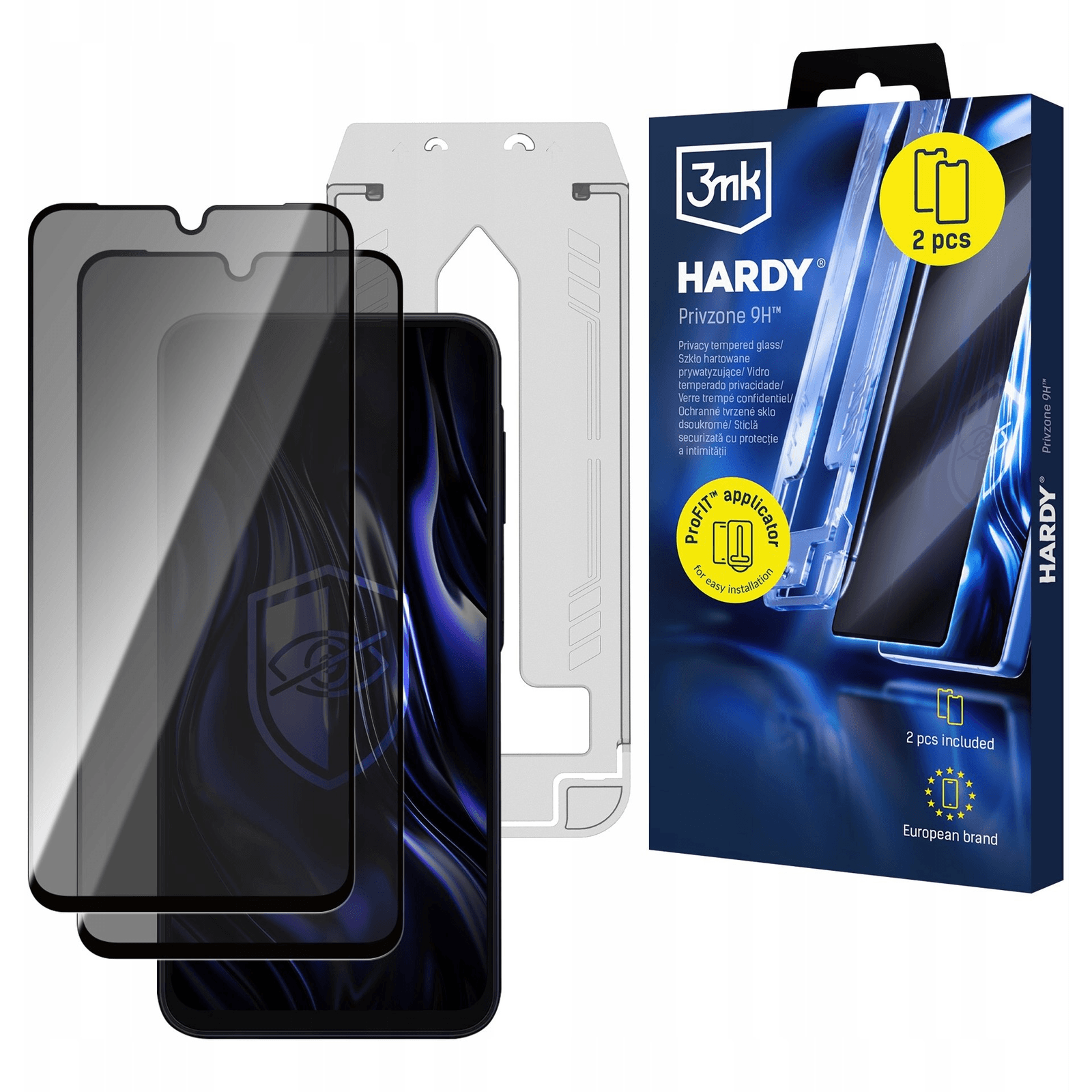 2x Tvrdené sklo s funkciou ochrany súkromia 3mk Privzone 9H Samsung Galaxy