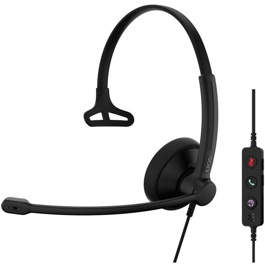 EPOS 1001419 slúchadlo / náhlavná súprava Slúchadlá s mikrofónom Kábel Pres hlavu Kancelária / call centrum USB Type-C / USB Type-A Čierna