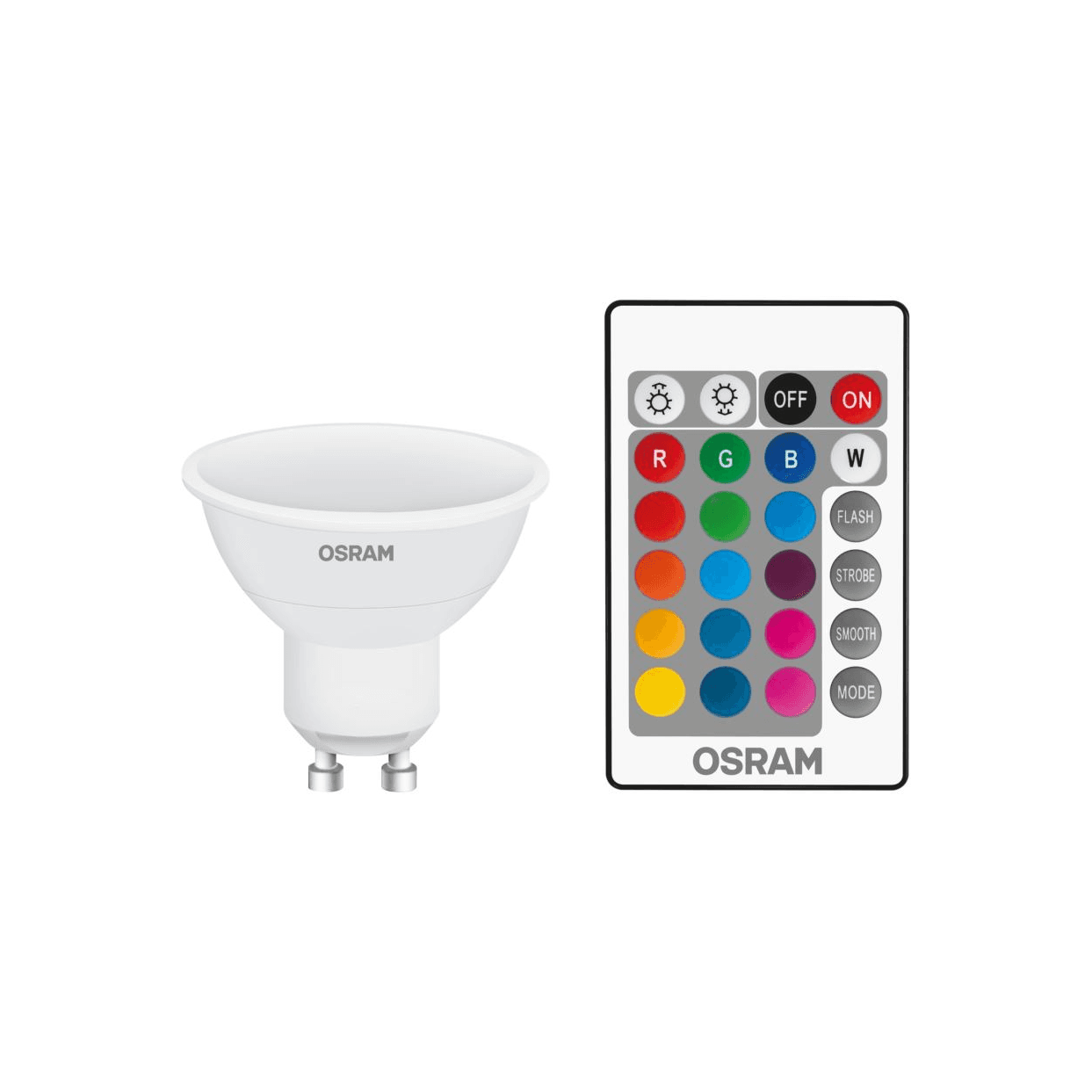 LED žiarovka s diaľkovým ovládaním Osram Gu10 5W 230V