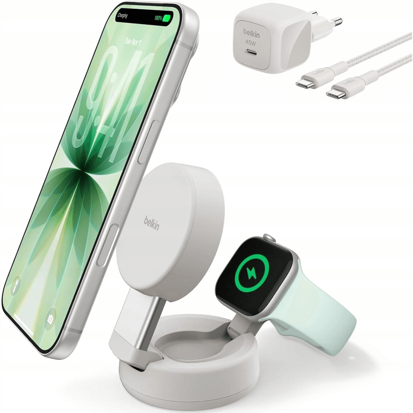 Nabíjačka Belkin WIZ043KQSD béžová