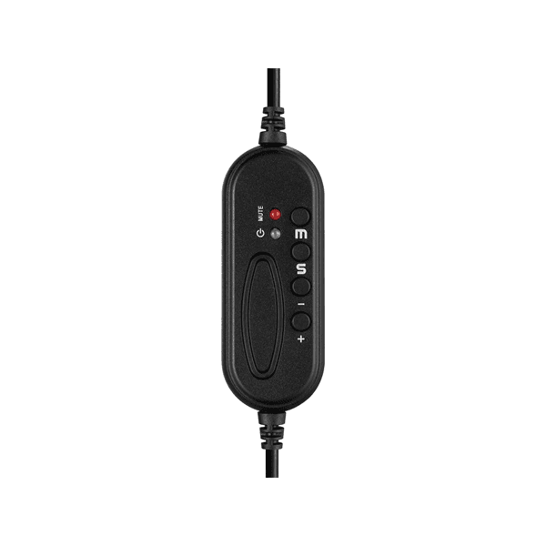 Sandberg USB Mono Headset Saver Slúchadlá s mikrofónom Kábel Pres hlavu Kancelária / call centrum USB Typ-A Čierna, Strieborná