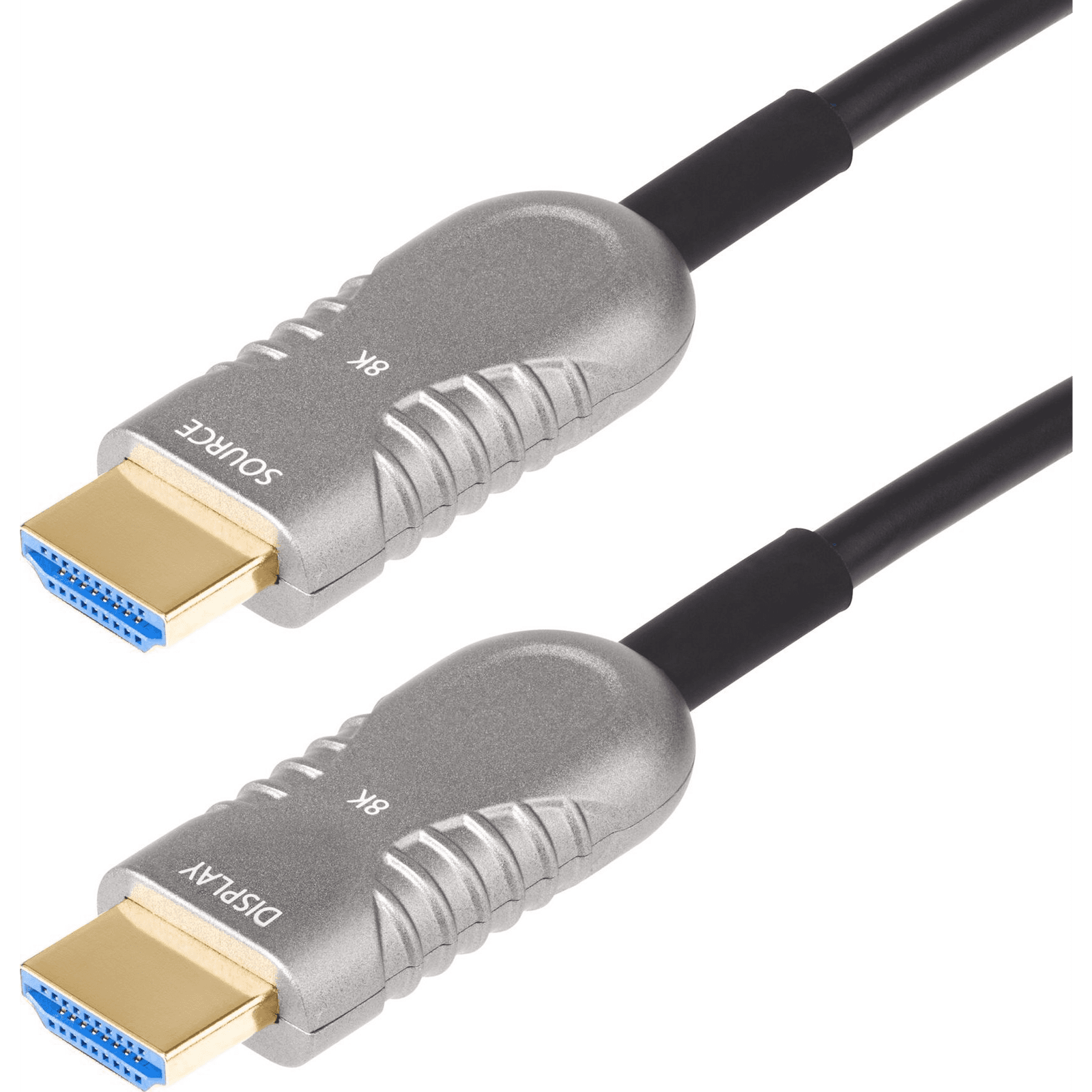 StarTech.com 8K-A-50F-HDMI-CABLE HDMI kábel 15,2 m Typ HDMI (štandard) Čierna, Strieborná