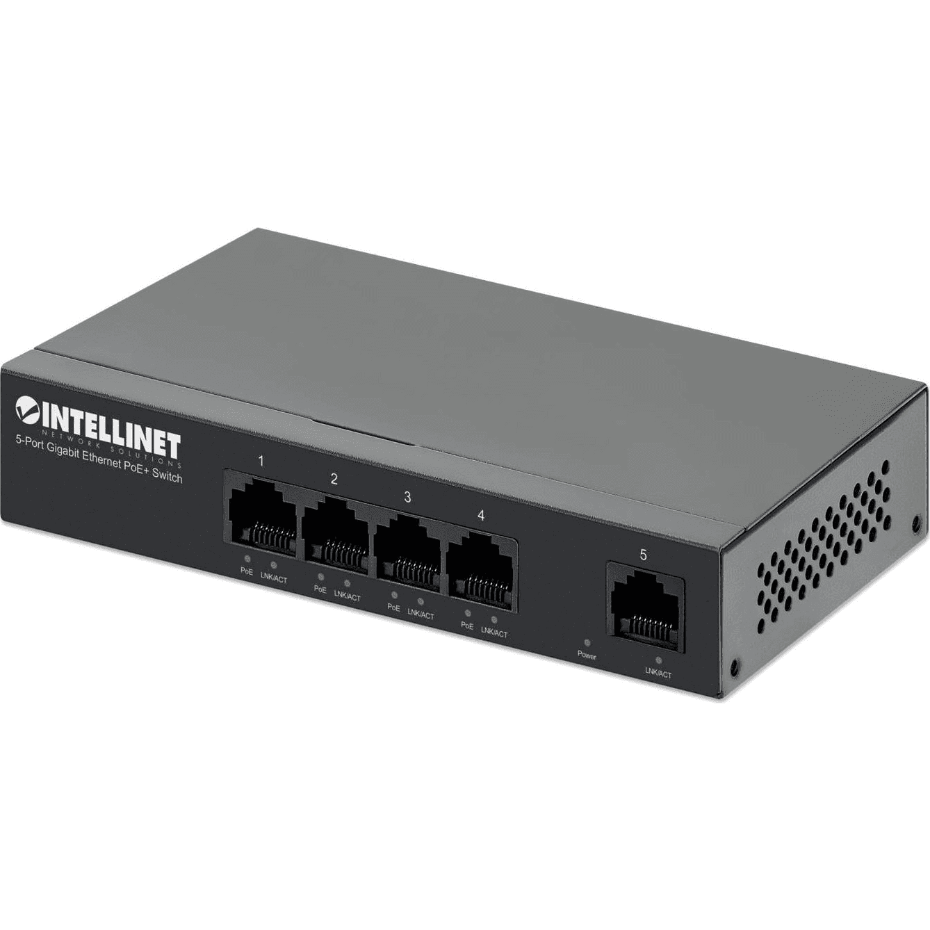Intellinet 561792 sieťový prepínač Gigabit Ethernet (10/100/1000) Podpora napájania cez Ethernet (PoE) Čierna