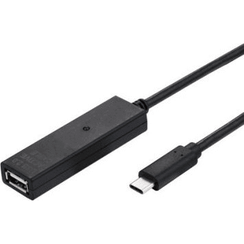 Aktívny predlžovací USB 2.0 kábel USB C (M) - USB A (F), 10 m (12.99.1112)