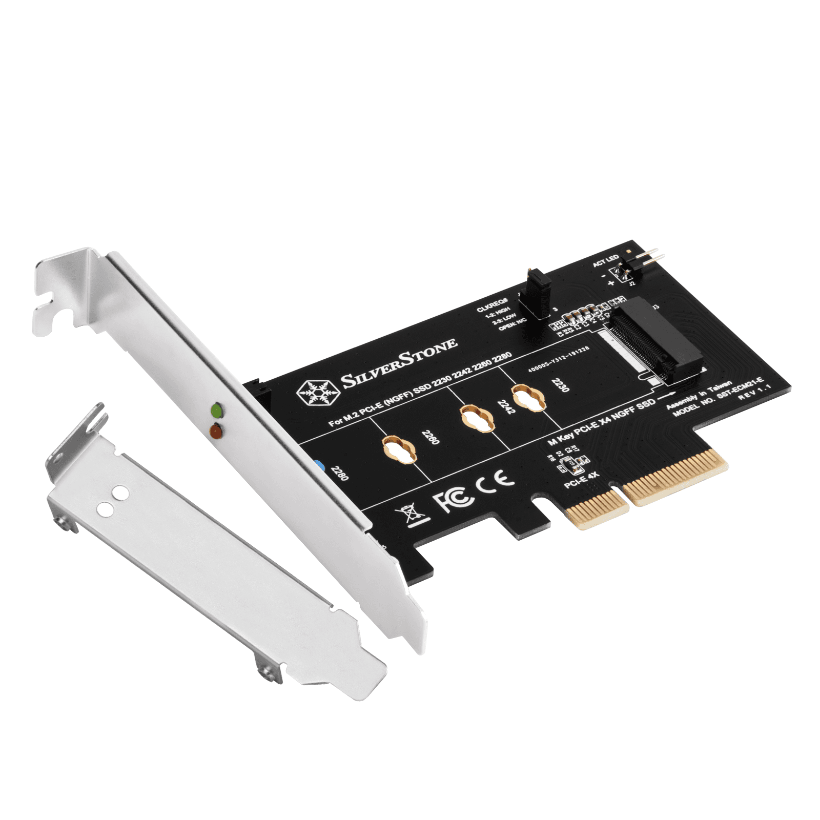 SILVERSTONE TECHNOLOGY SST-ECM21-E ROZŠIRUJÚCA KARTA PCI-E X4 AŽ M.2 (NGFF)