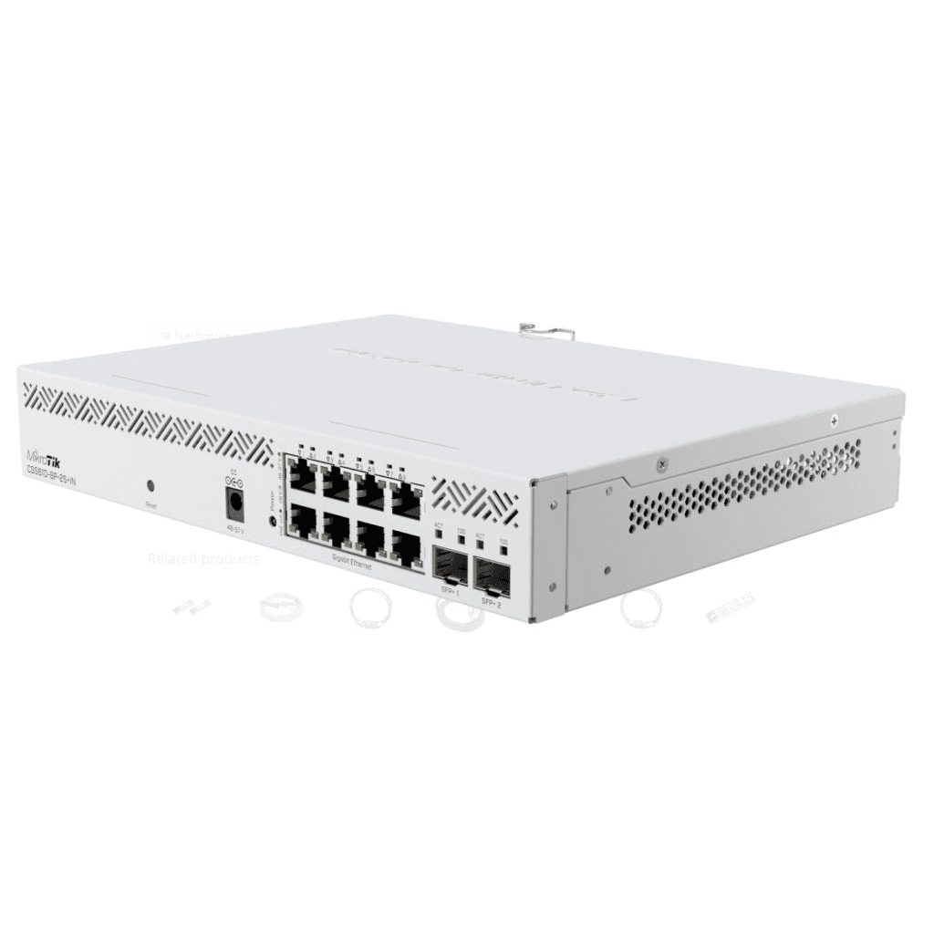 Prepínač Mikrotik CSS610-8P-2S+IN
