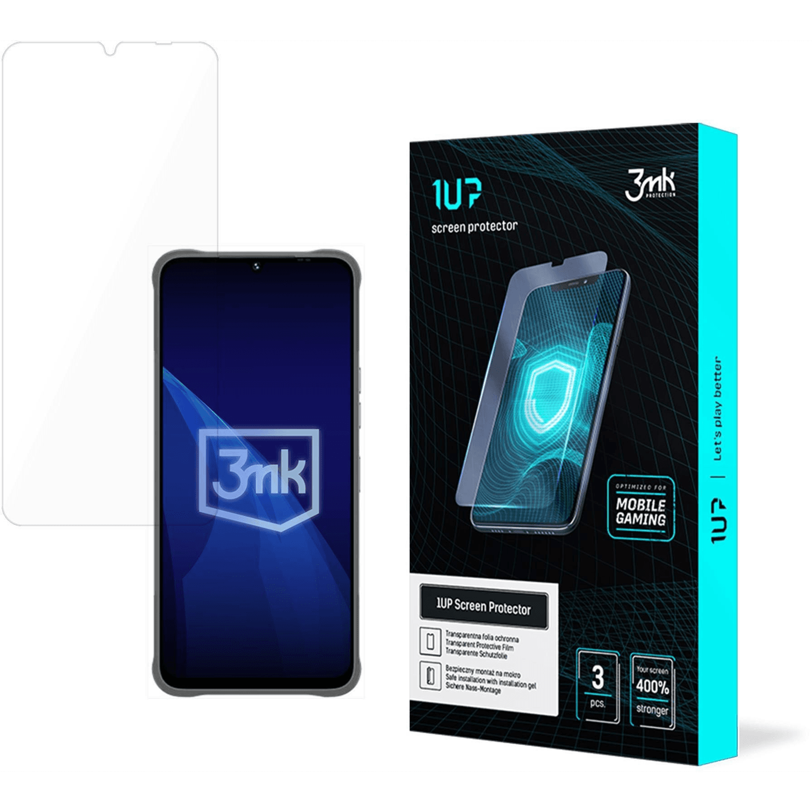 3x Hydrogélová ochranná fólia na displej MyPhone Hammer Blade Va 5G - 3mk