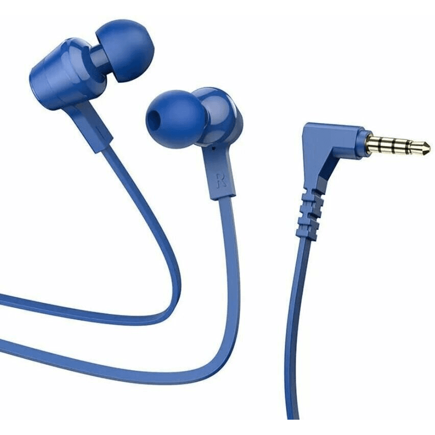 Káblové slúchadlá do uší Jack 3,5 mm Hoco M86 modré