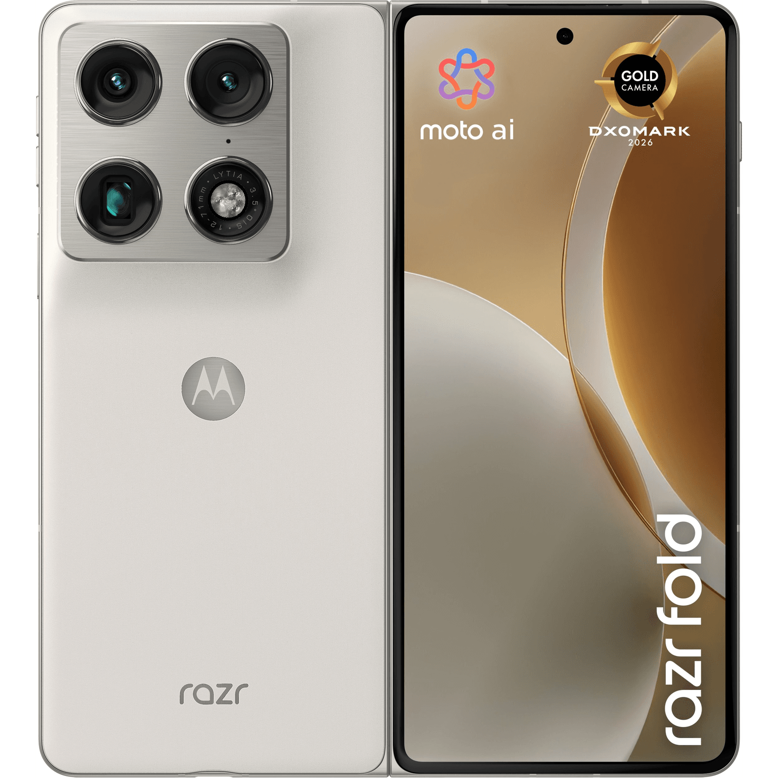 Motorola razr fold 20,6 cm (8.09") Dual SIM Android 16.0 5G USB Typ-C 16 GB 512 GB 6000 mAh Biela