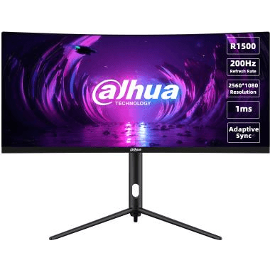 Dahua Technology LM30-E330CA LCD monitor 76,2 cm (30") 2560 x 1080 px Ultrawide Full HD Čierna, Červená