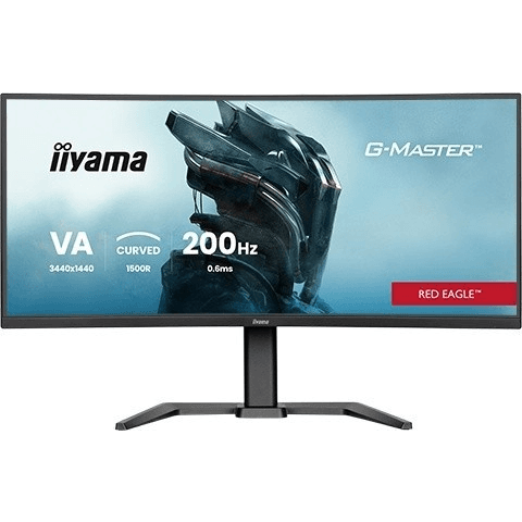 iiyama G-MASTER GCB3484WQSU-B2 34IN PRO-GAMING 0.4MS VA LCD 3440X144 LCD monitor 86,4 cm (34") 3440 x 1440 px UltraWide Quad HD Čierna