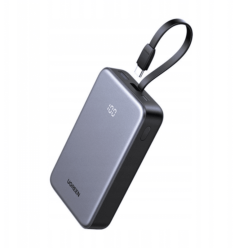 Ugreen Powerbank PB505 20000mAh USB + USB-C So vstavaným USB-C káblom 20W