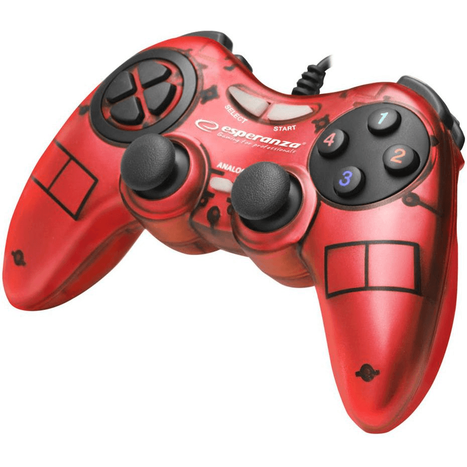 Káblový gamepad Esperanza EGG105R FIGHTER