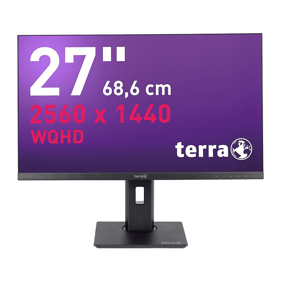 TERRA 3030223 LCD monitor 68,6 cm (27") 2560 x 1440 px Wide Quad HD Čierna