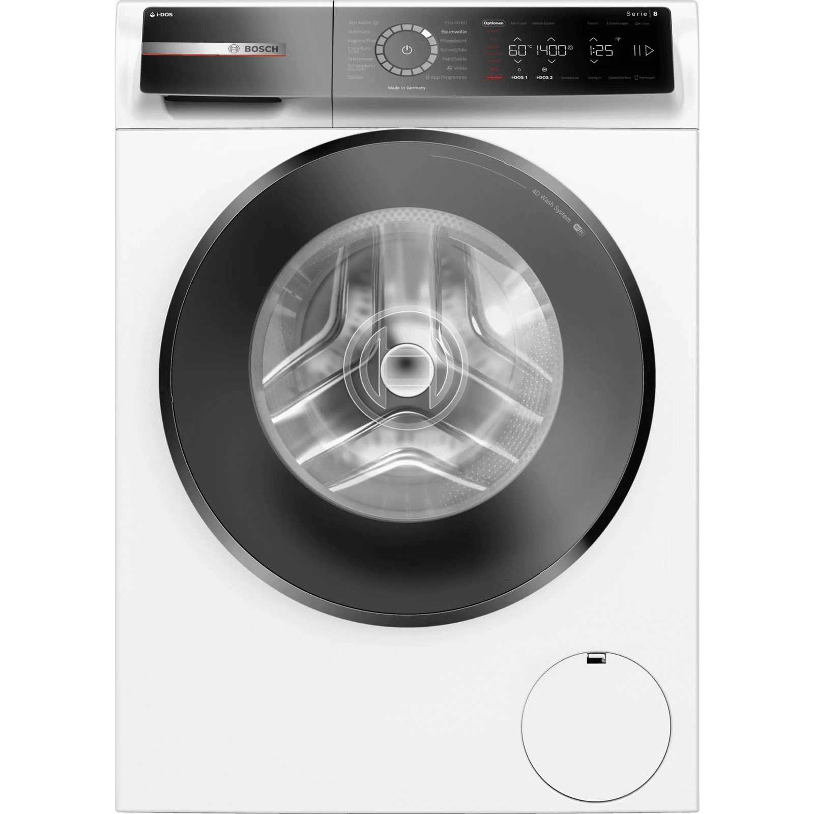 Bosch Serie 8 WGB244A40 washing machine práčka Predné plnenie 9 kg 1400 ot/min Biela