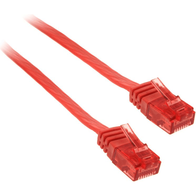 InLine 71602R sieťový kábel Červená 2 m Cat6 U/UTP (UTP)