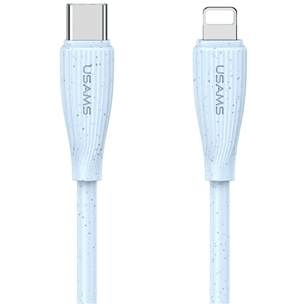 Kábel Usams USB typ C - Apple Lightning 1 m modrý