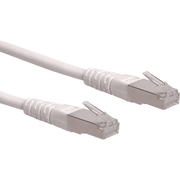 Patch kábel Roline S/FTP 6 RJ45 / RJ45 15 m biely