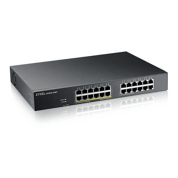 Zyxel GS1915-24EP Riadený L2 Gigabit Ethernet (10/100/1000) Podpora napájania cez Ethernet (PoE) 1U Čierna