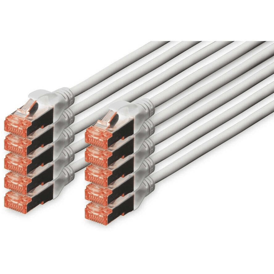 Digitus Professional sieťový kábel 1 m Cat6 S/FTP (S-STP) Šedá
