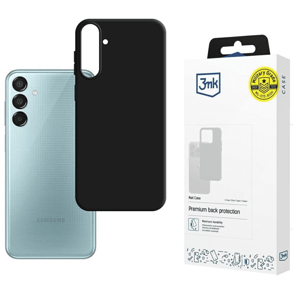 Puzdro 3MK Matt Case pre Samsung Galaxy M16 5G, čierne