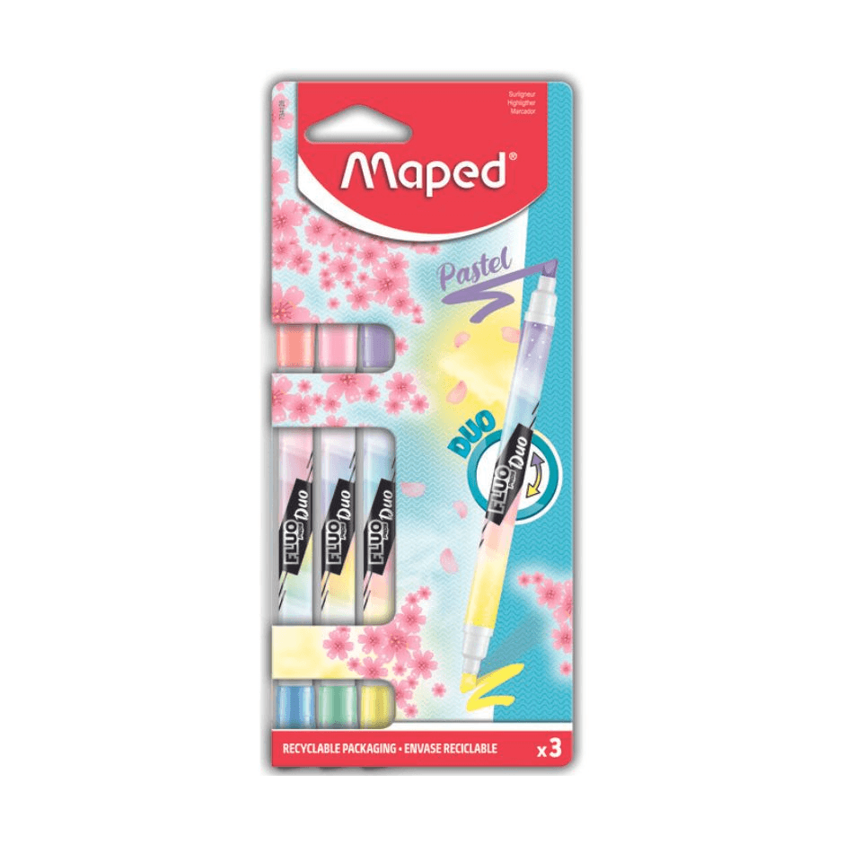 OBOJSTRANNÝ ZVÝRAZŇOVAČ MAPED FLUO DUO 6 KOL PASTEL