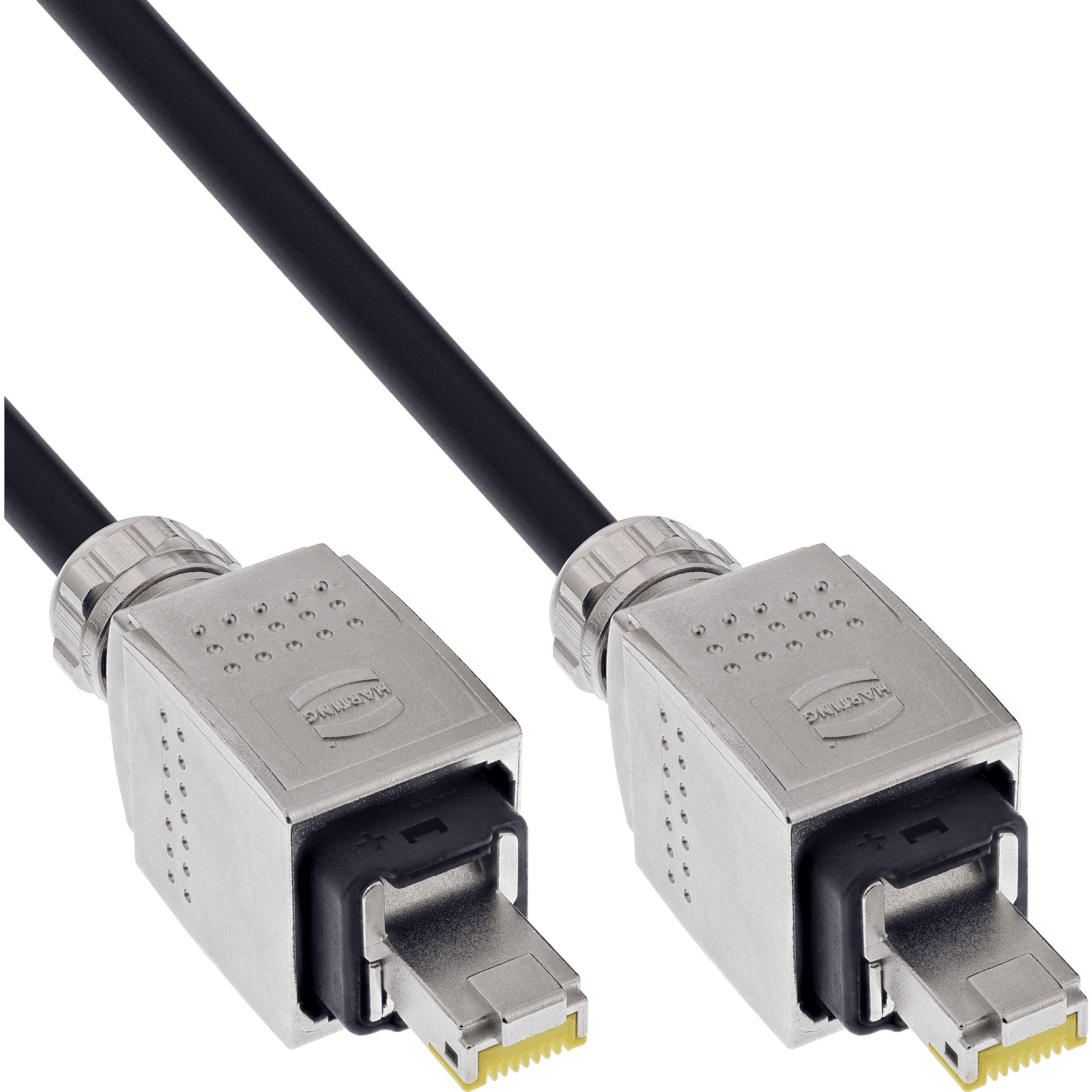 InLine 78594H sieťový kábel Čierna 90 m Cat6a S/FTP (S-STP)