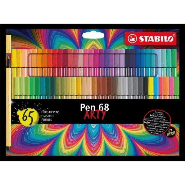 STABILO Pen 68 ARTY značkovač Viacfarebný 65 kusov