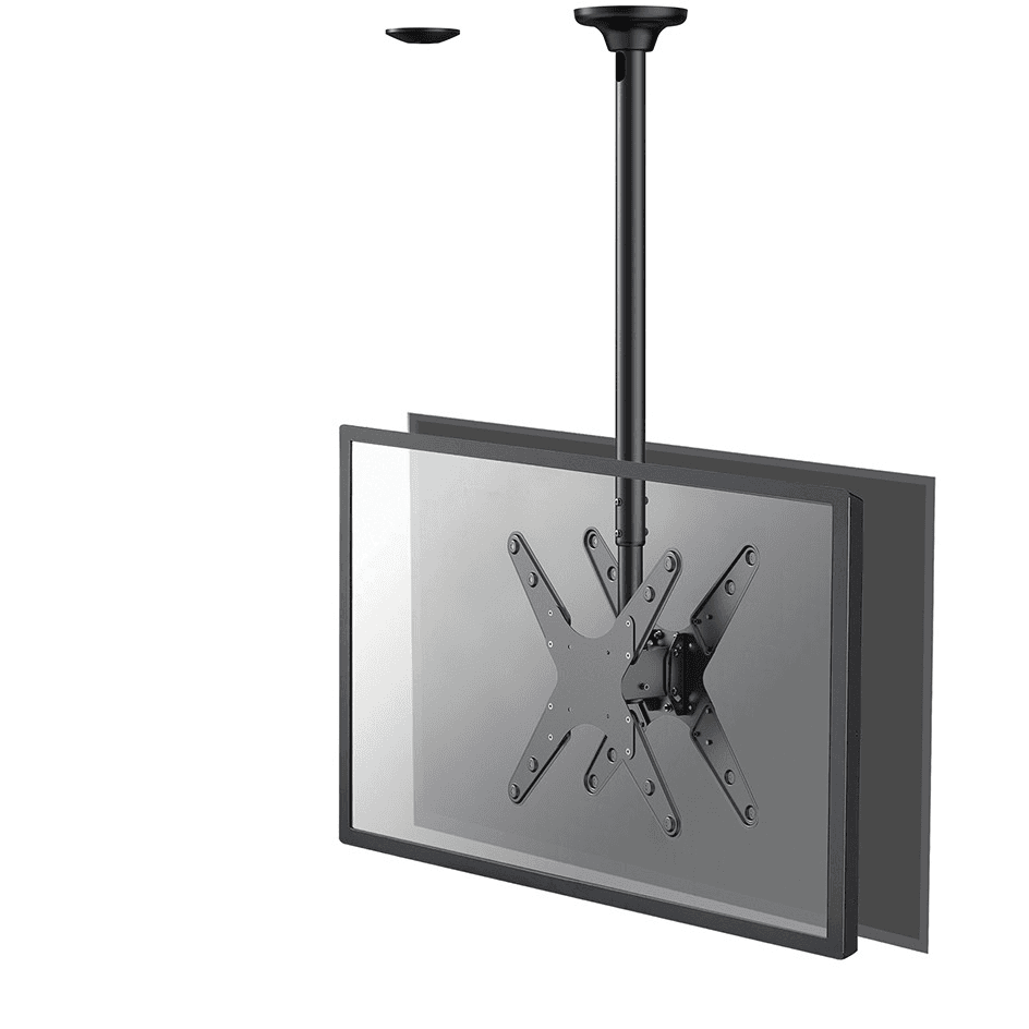 Neomounts FPMA-C340DBLACK držiak / stojan na monitory 190,5 cm (75") Čierna Strop