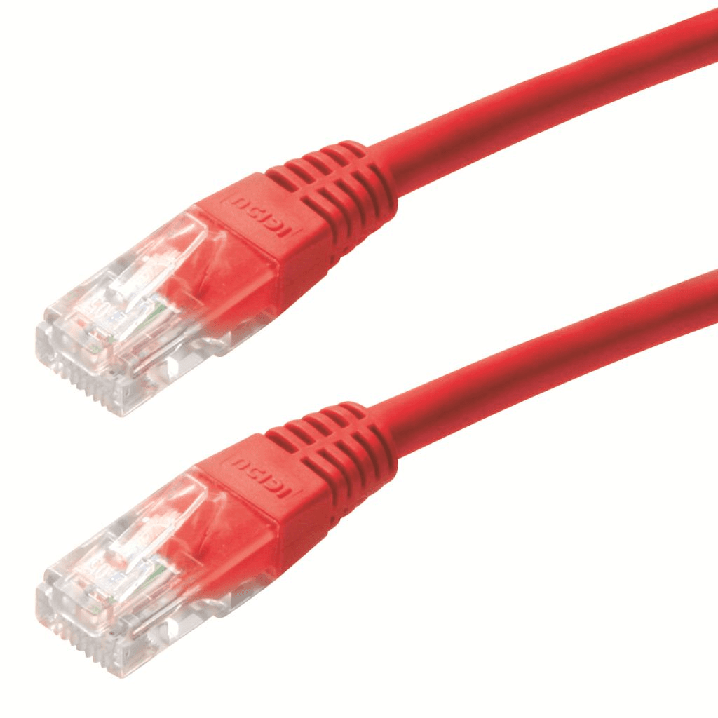 GEMBIRD patchcord RJ45 kryt zaplavený kat 5e UTP 1 m červený