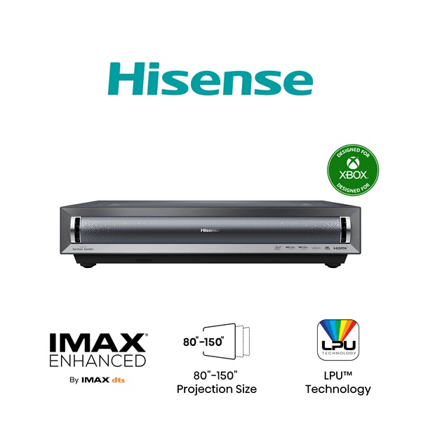 Hisense PX3-PRO Projektor s ultra krátkou projekčnou vzdialenosťou 2700 ANSI lumen DLP UHD 4K (3840x2160) 3D kompatibilita Čierna