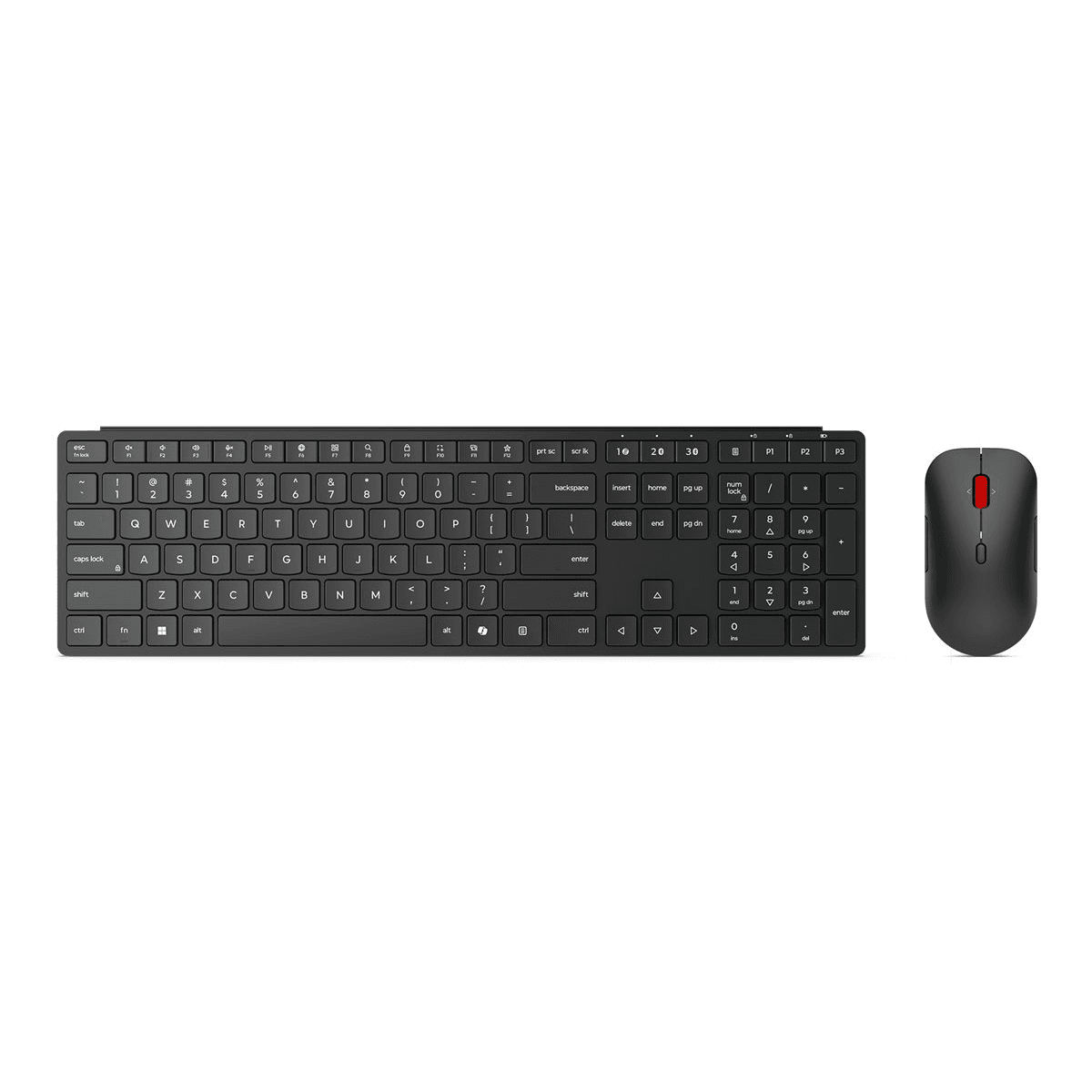 Lenovo 4X31S04848 klávesnica Obsahuje myš Kancelária RF Wireless + Bluetooth Belgický Čierna