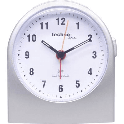 Hodiny budík Technoline strieborný 9,5cm