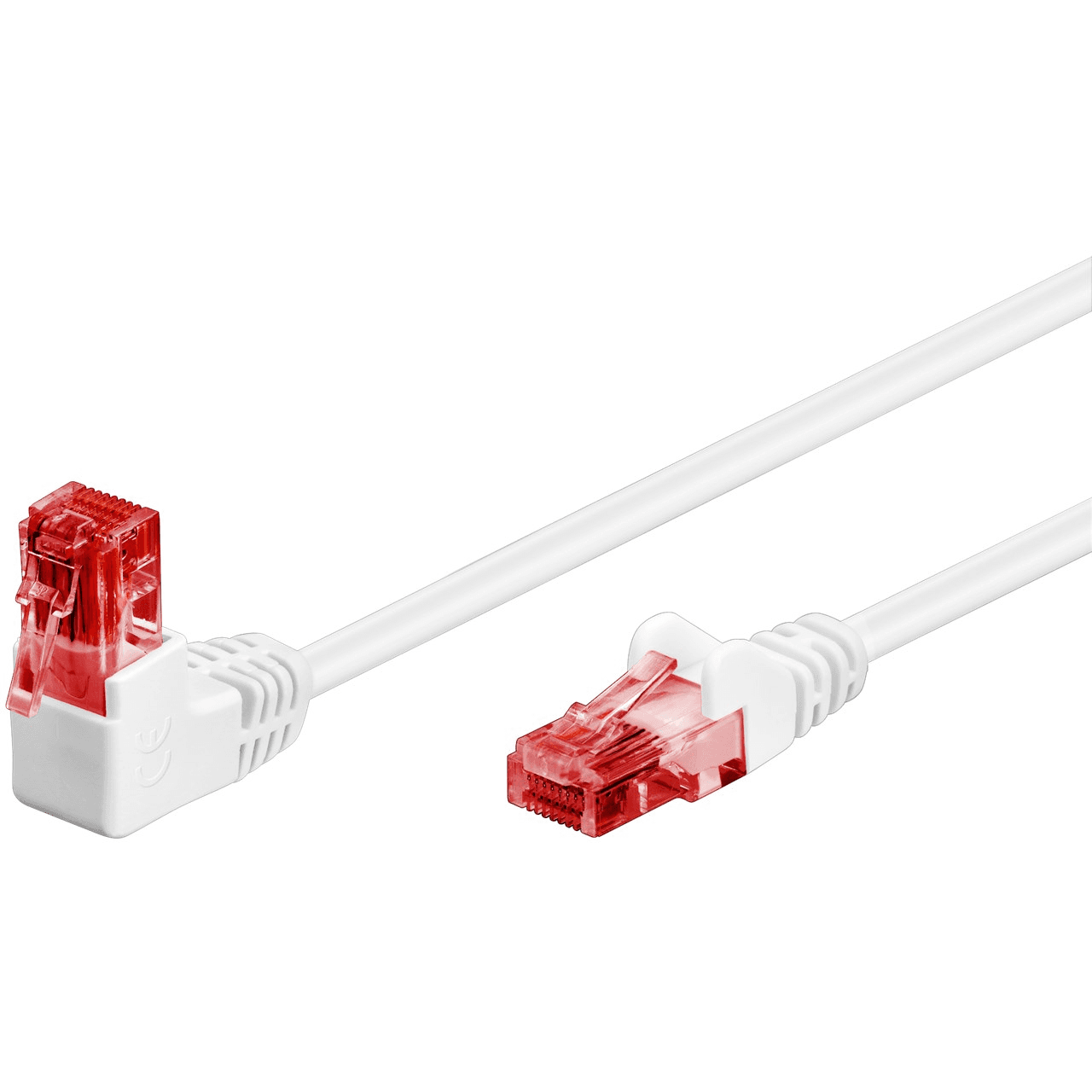 Uhlový kábel patchcord U/UTP kat.6 biely 3m 51524