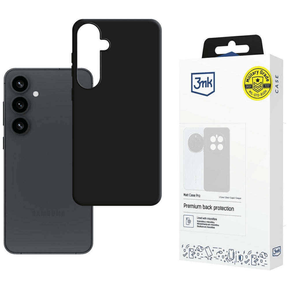 Matné puzdro kryt obal na Samsung Galaxy S25 - 3mk Matt Case Pro