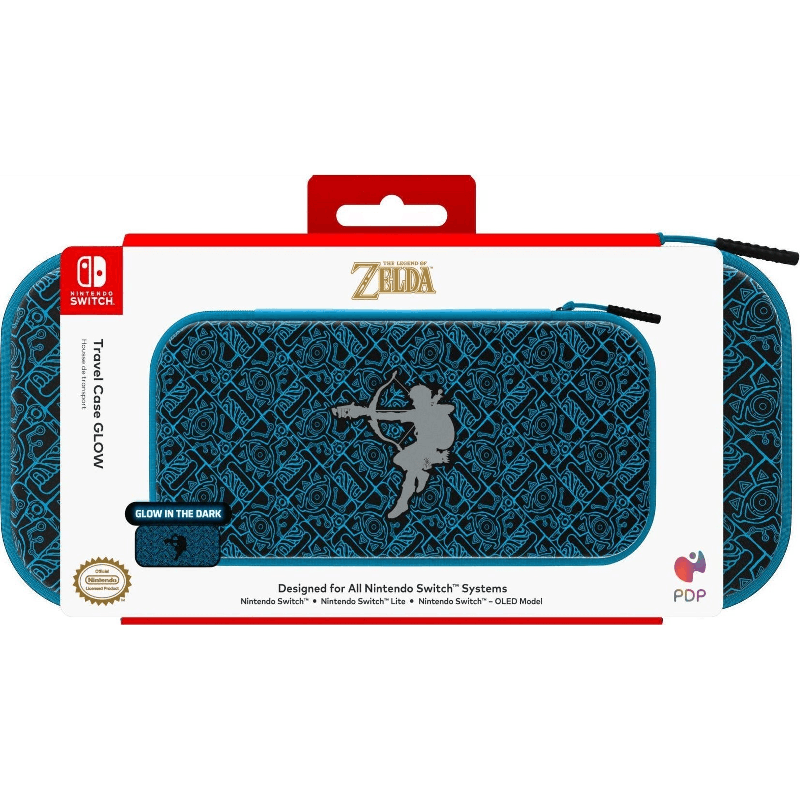 PDP 500-218-SKSG obal na prenosnú hernú konzolu Tvrdé puzdro Nintendo Čierna, Tyrkysová