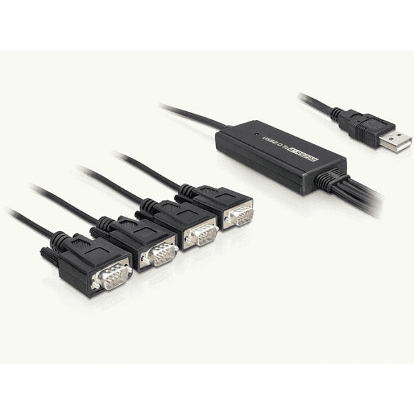 Adaptér USB 2.0 -> Serial 4x RS-232 DB9