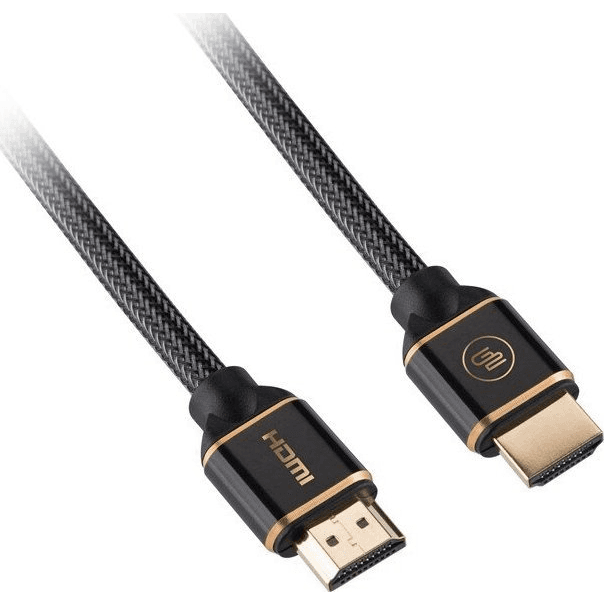 Kábel GoGEN HDMI 2.0, 3 m, pozlátený, opletený, High speed, Ethernet, čiern