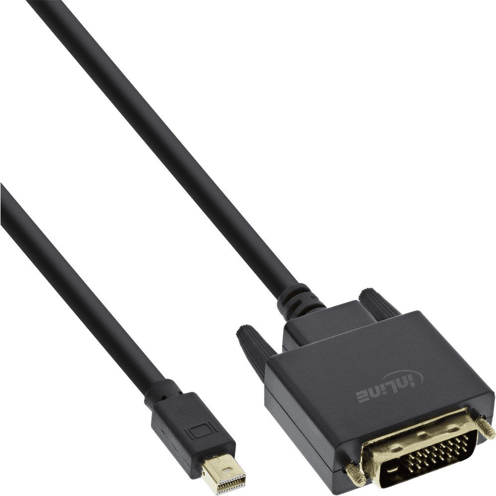 InLine 17223 adaptér na video kábel 3 m Mini DisplayPort DVI-D Čierna