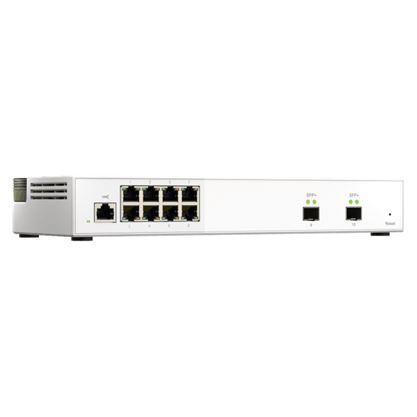 QNAP QSW-M2108-2S sieťový prepínač Riadený L2 2.5G Ethernet (100/1000/2500) Šedá